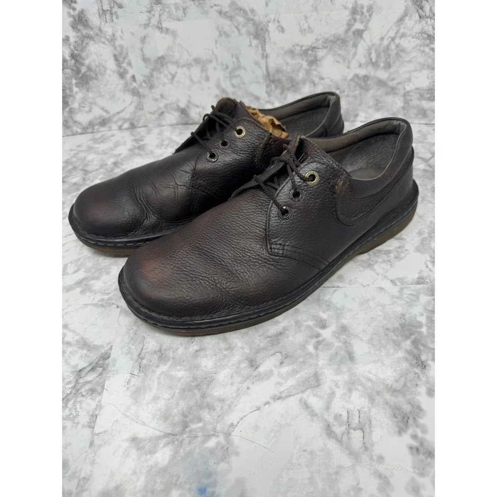 Dr. Martens Hampshire Mens 13 Brown Leather Oxford Shoes AW004 AirWair Low‎ Top